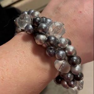 Lightweight & fun Grey Beaded Bracelet